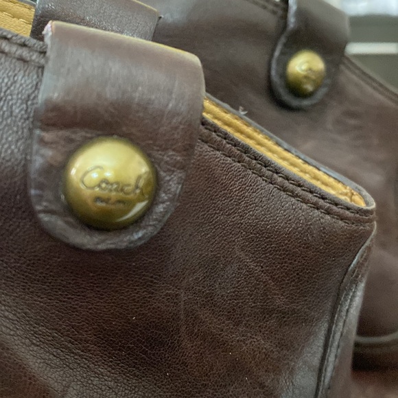 Coach - Chocolate Brown Leather Booties - Picture 6 of 9